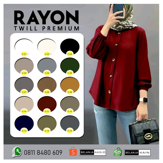 Rayon Twill Premium