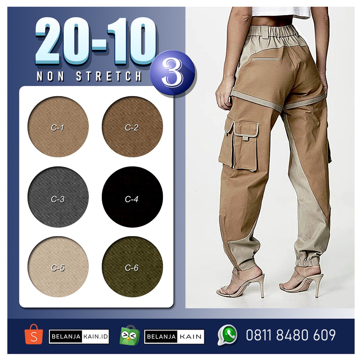 Enhance your sewing projects with 20-10 (3)NON STRETCH thread, perfect for any non-stretch fabrics.