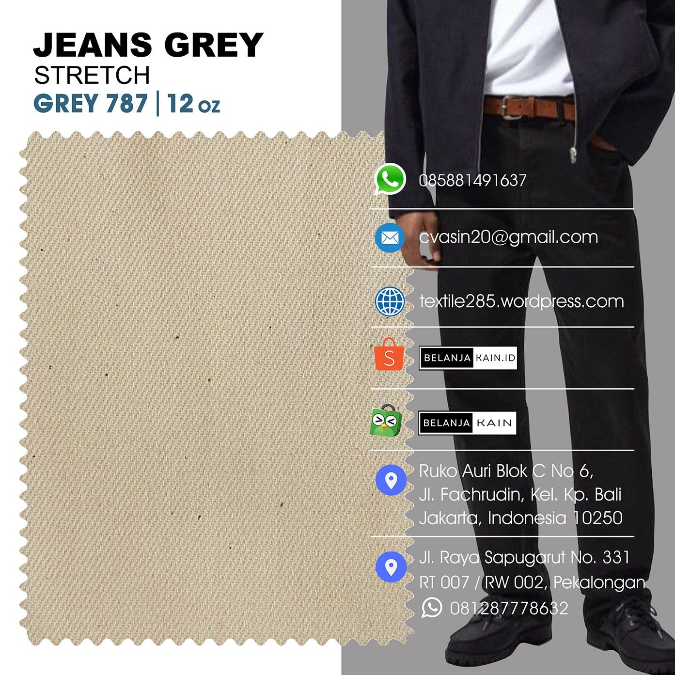 966 Soft Grey Stretch