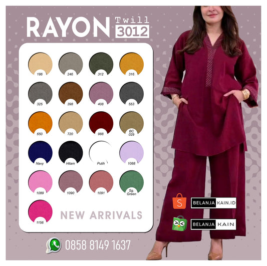 RAYON TWILL 3012