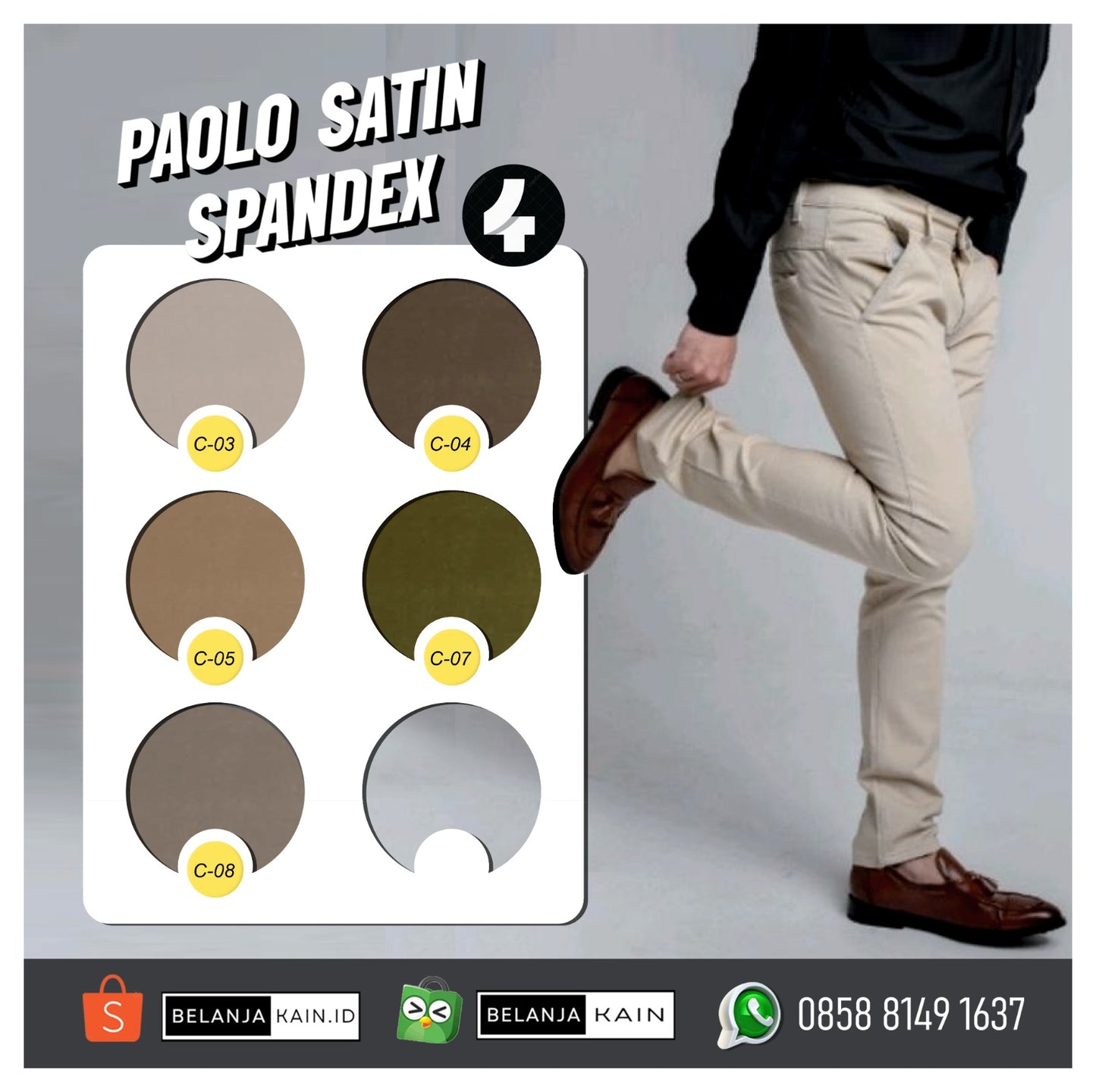 PAOLO SATIN SPANDEX 4