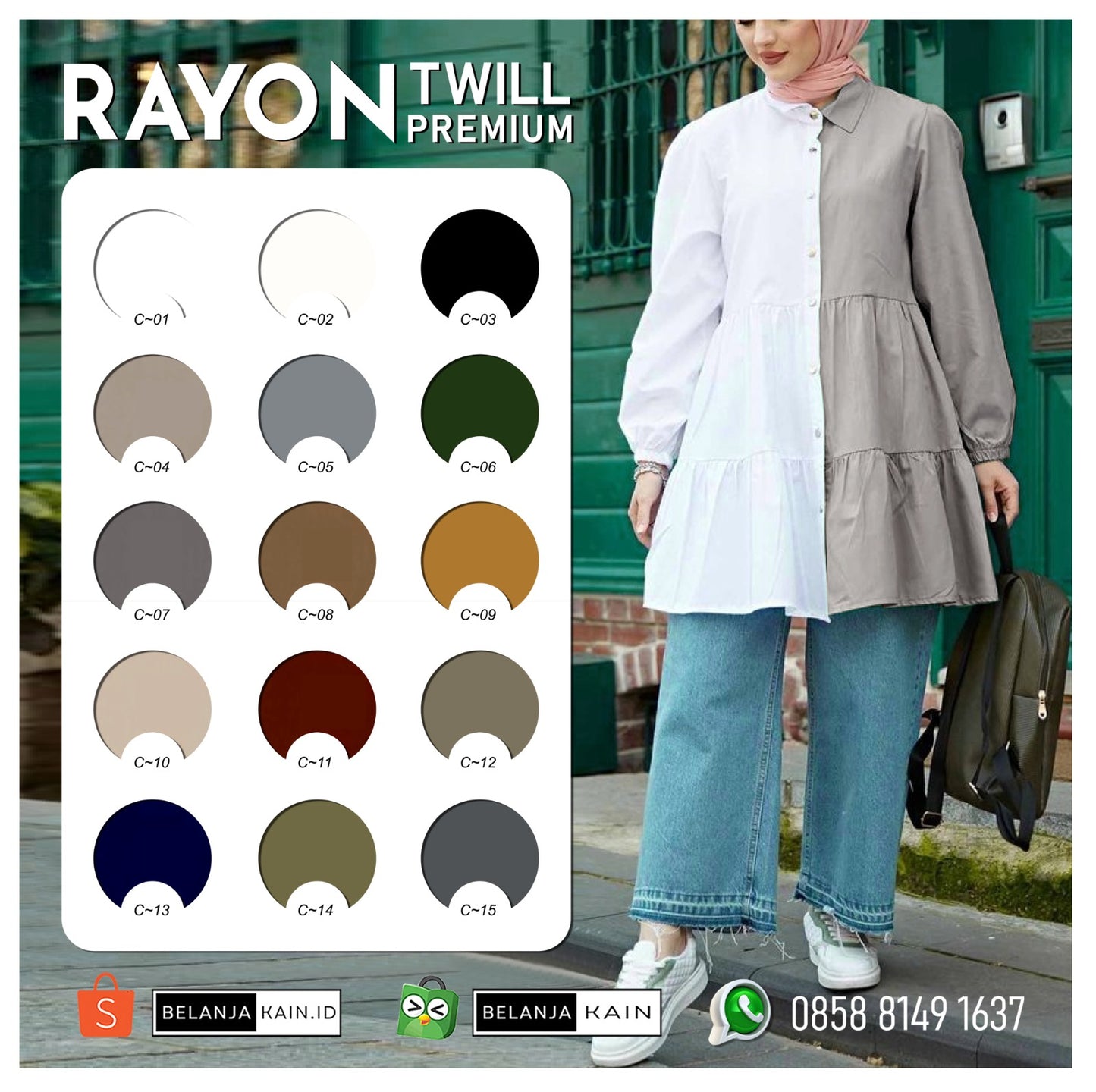 RAYON TWILL PREMIUM