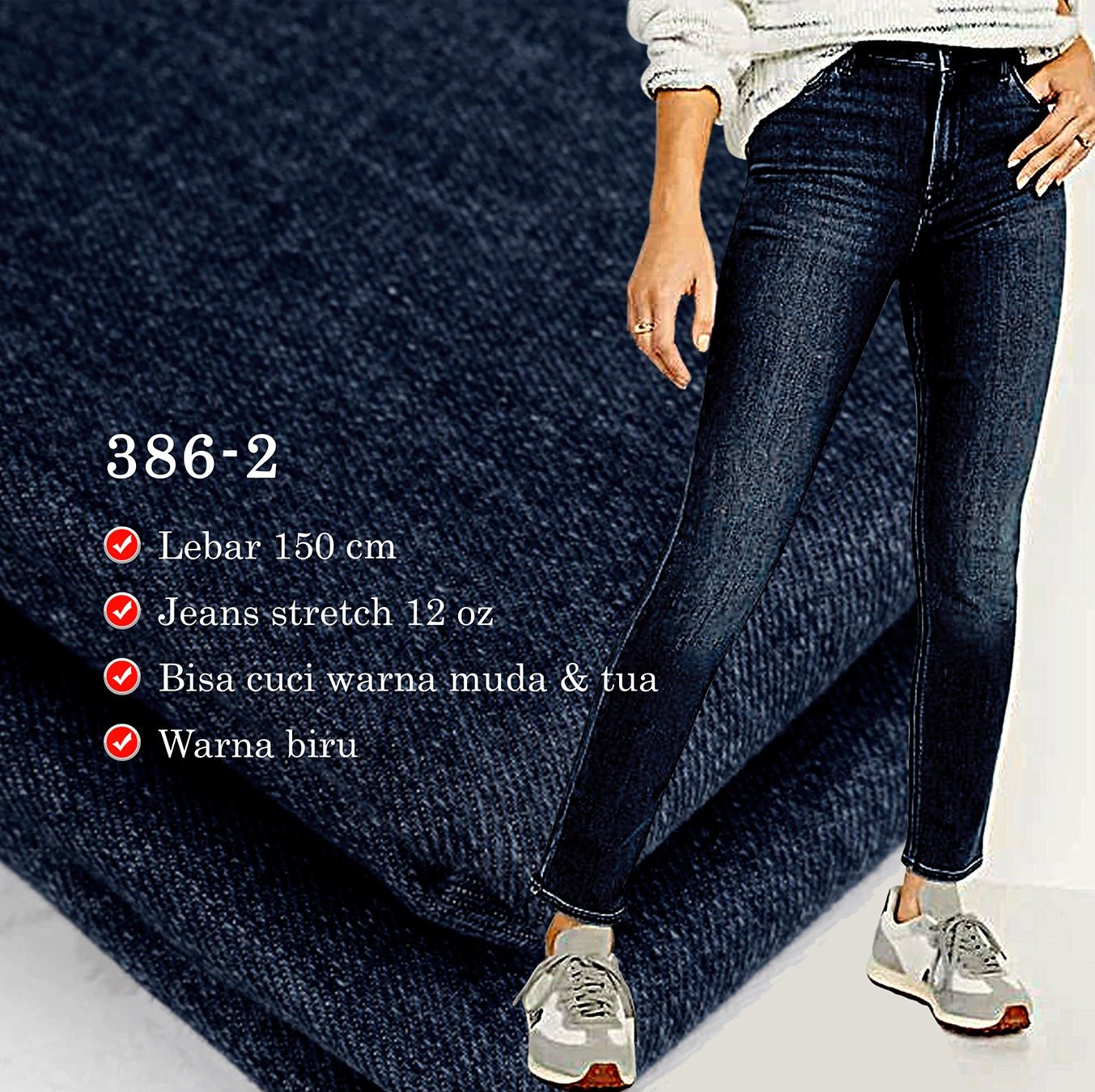 386-2  JEANS STRETCH