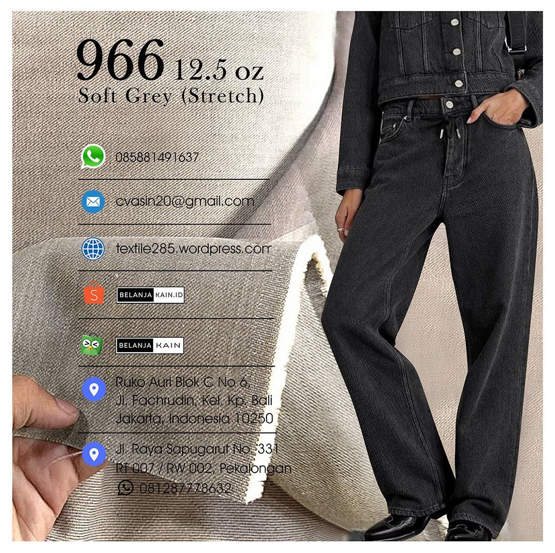 966 Soft Grey Stretch