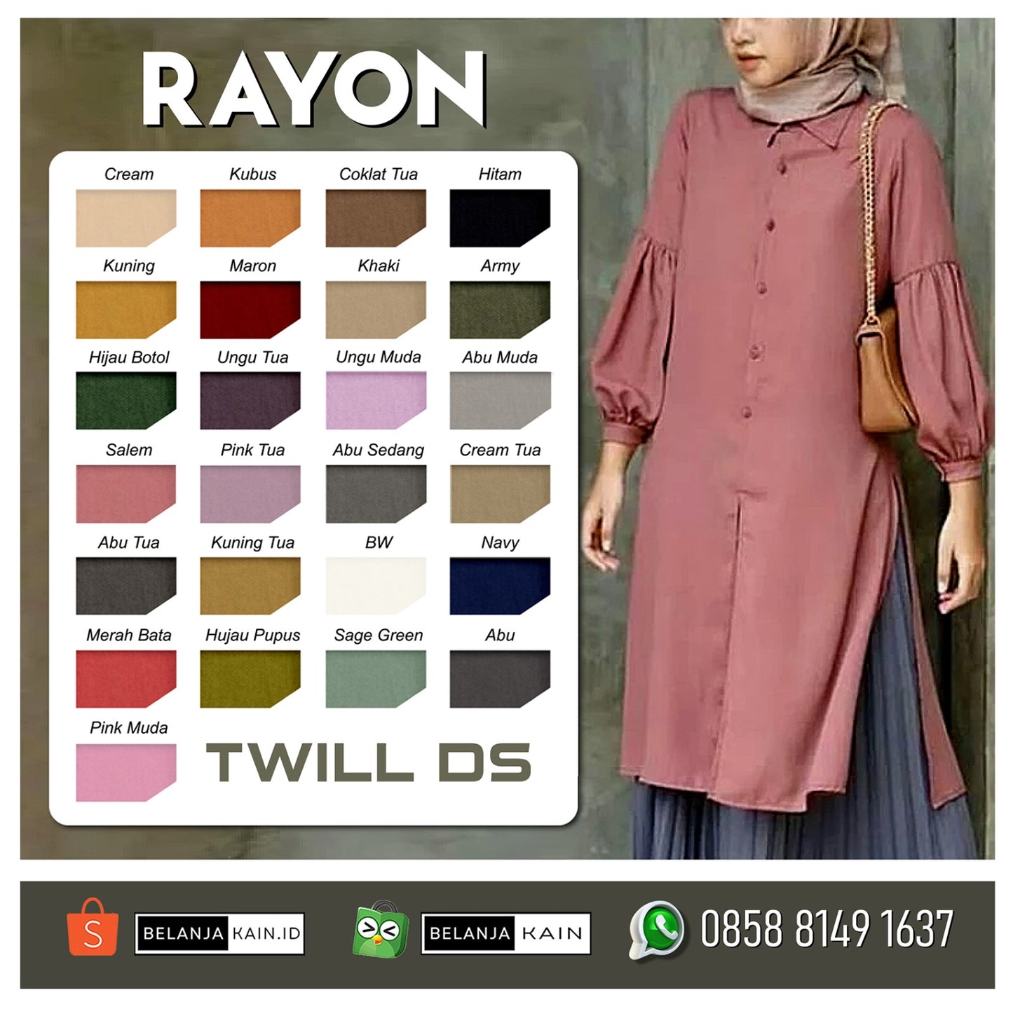 RAYON TWILL DS
