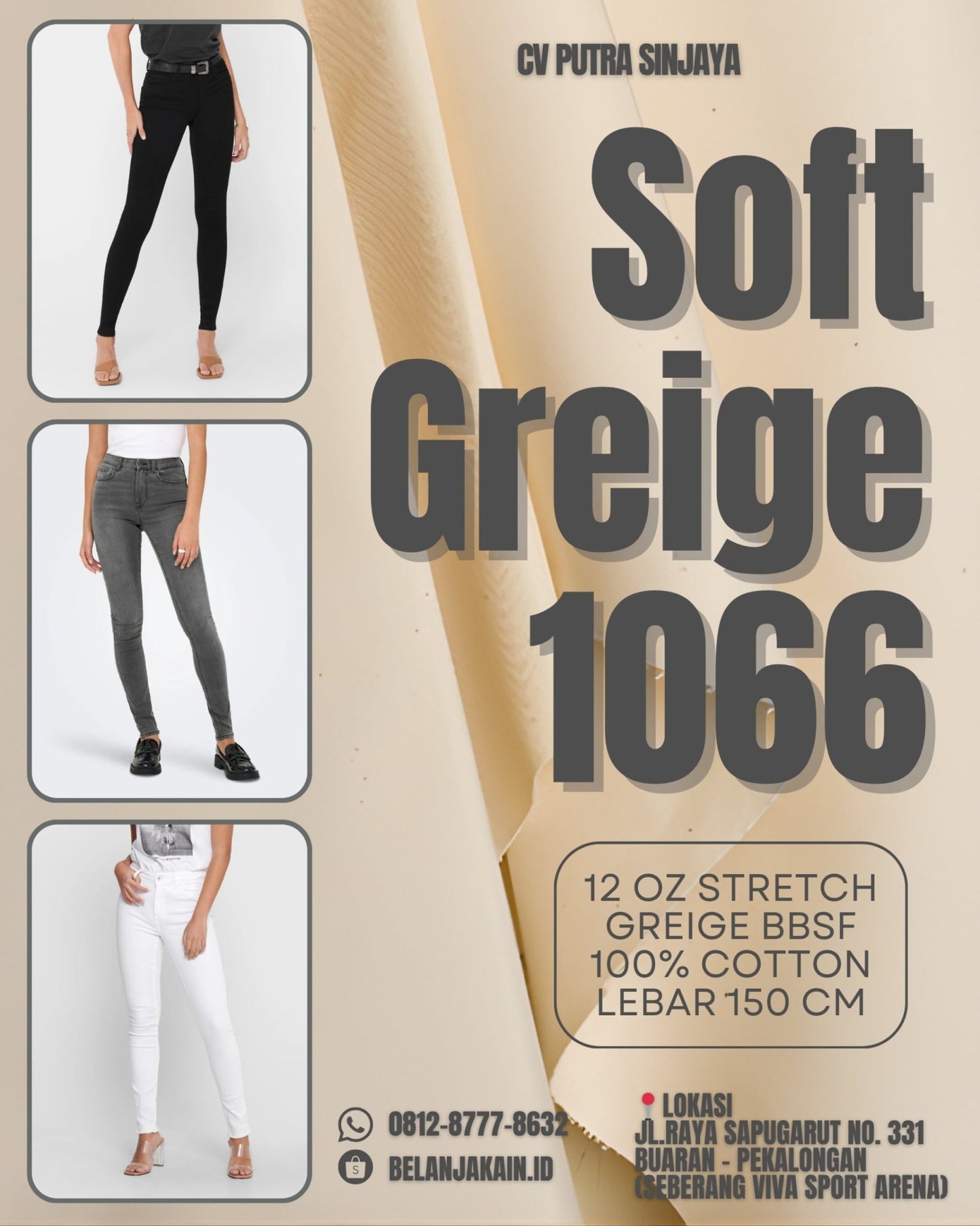 Soft Greige 1066 - CV. ASIN TEXTILE